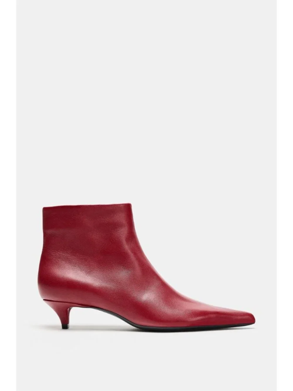 ZARA SOFT LEATHER KITTEN HEEL ANKLE BOOTS 3128/810/600